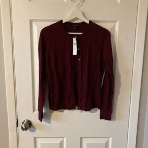 Ann Taylor Burgundy Cardigan - NWT